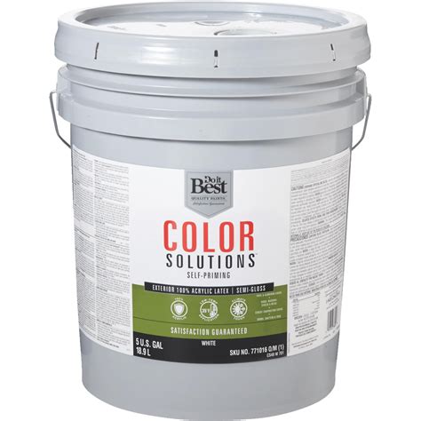 Do It Best Color Solutions 100 Acrylic Latex Self Priming Semi Gloss