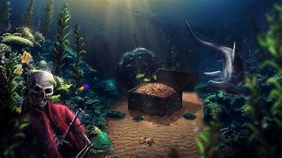 Treasure Fantasy Ocean Wallpapers Backgrounds Underwater Background