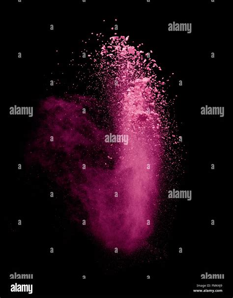 Pink Dust Explosion Hi Res Stock Photography And Images Alamy