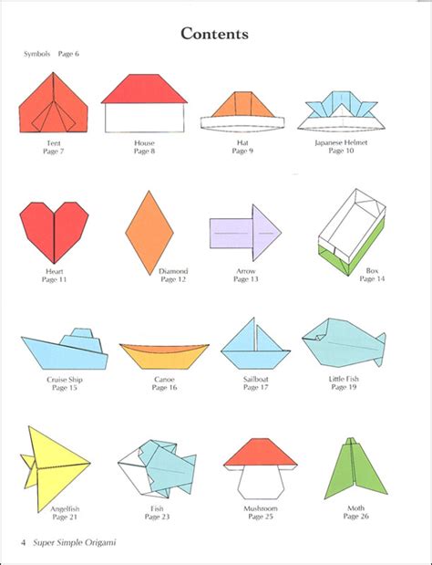 Super Simple Origami Dover Publications 9780486483610