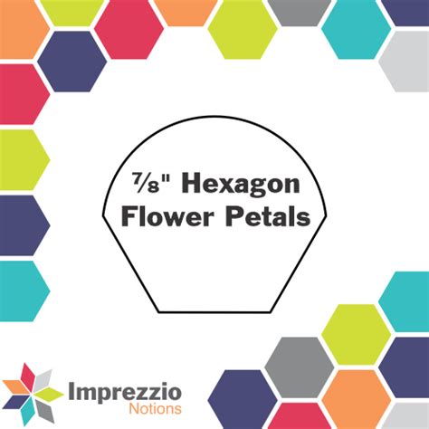 English Paper Piecing Hexagon Flower Petals
