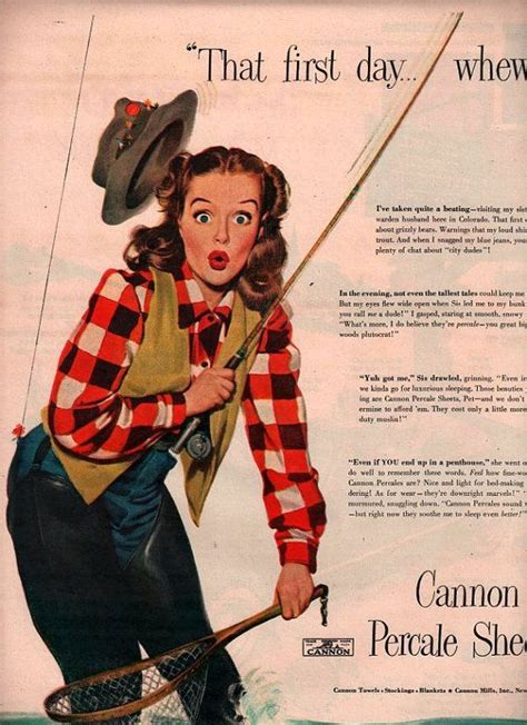 Vintage Pinup Fly Fishing 1948 Advertisement By Frenchfroufrou 2495