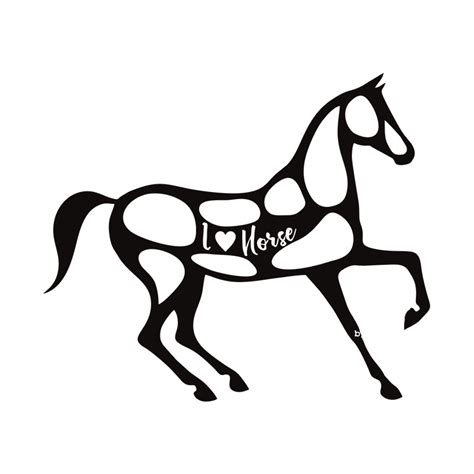 Trotting Horse Silhouette Art Design Shop By Aquadigitizing