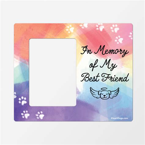 In Memory Of My Best Friend Picture Frame Magnet