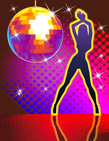 Set Of Disco Ball Theme Background Vector Vectors Graphic Art Designs