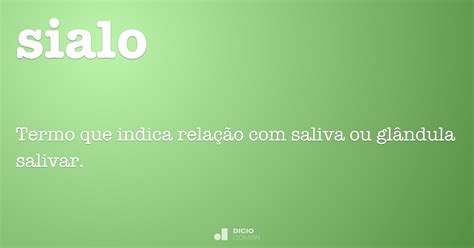 Sialo Dicio Dicionário Online De Português
