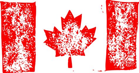 Grunge Flag Of Canada Png Transparent