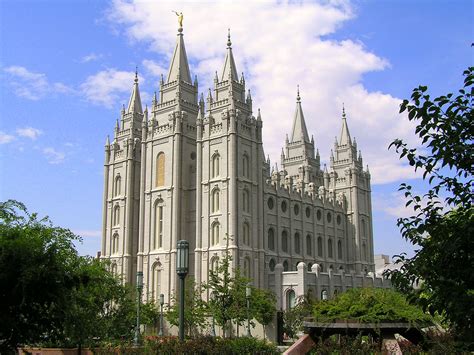 The Salt Lake Temple Located On Temple Square In Salt Lake City Utah