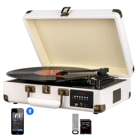 Buy Digitnow Bluetooth Record Player Belt Drive 3 Speed Turntable