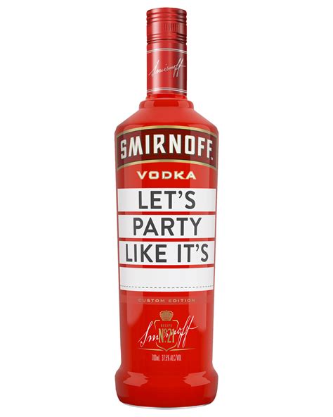Smirnoff Custom Edition Red Label Vodka 700ml Unbeatable Prices Buy