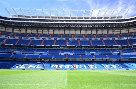 Real madrid club de fútbol, commonly referred to as real madrid, nicknames as los blancos, los merengues, los vikingos or la casa blanca are one of the teams in the primera división. Santiago Bernabeu Stadium of Real Madrid, Spain - Stock ...