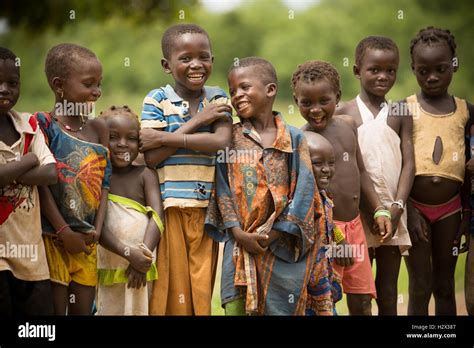 Gathering Of Children In Réo Department Burkina Faso West Africa
