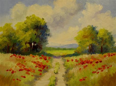 Nels Everyday Painting Wild Poppies Sold