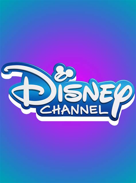 The Logo For Disney Channel On A Blue Background