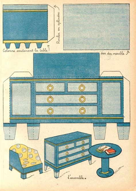 3d Printable Dollhouse Furniture Free Printable Templates