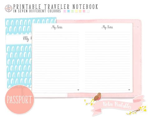 Passport Dotted Line Note Traveler Notebook Refill Small Etsy