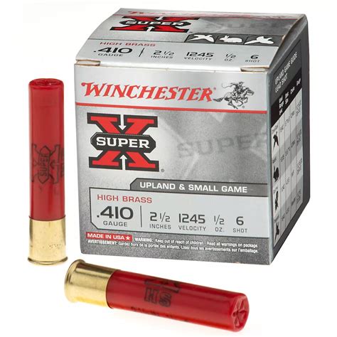 winchester super x game load hs 410 shotshells 25 rounds academy