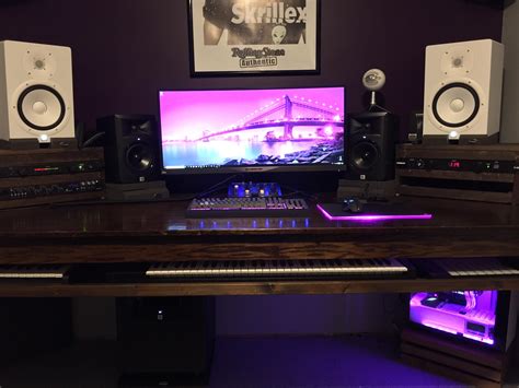 My Brothers Gaming And Music Production Setup Setup Desktop Setup