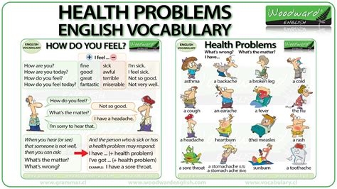 Need a list of common diseases? Health Problems - English Vocabulary - YouTube