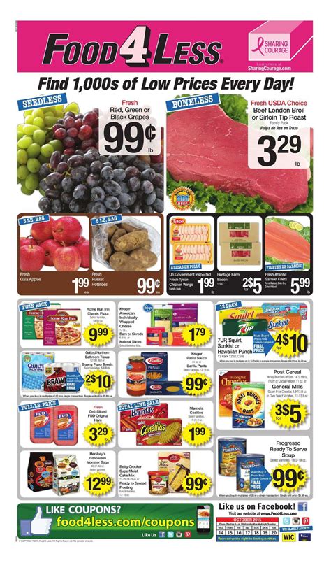 If you love getting great deals when you go supermarket shopping, then check out the selection available at your local food 4 less! Food 4 Less Weekly ad Mar 11 - Mar 17, 2020 Sneak Peek Preview