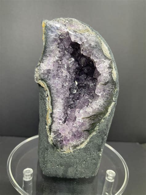 Amethyst Crystal Cave Geode With Phantom Formation Natural Etsy