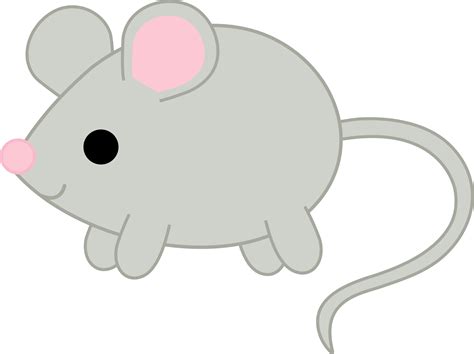 Cute Gray Mouse 2 Free Clip Art