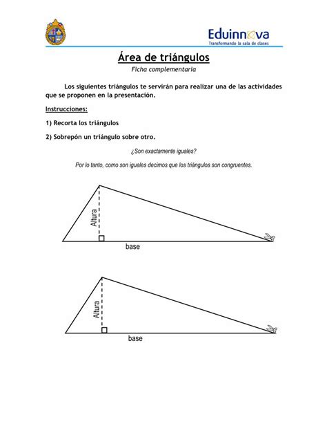 Pdf Área De Triángulos · Pdf FileÁrea De Triángulos Ficha