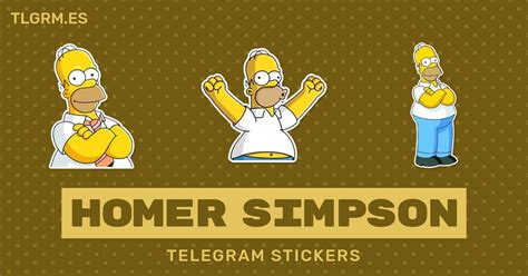 Pack De Stickers Para Telegram Homer Simpson