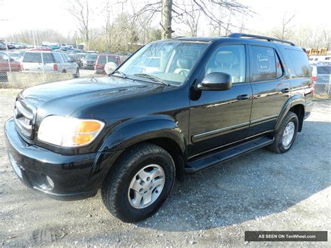 2002 Toyota Sequoia Limited 4wd Loaded Black Everyone