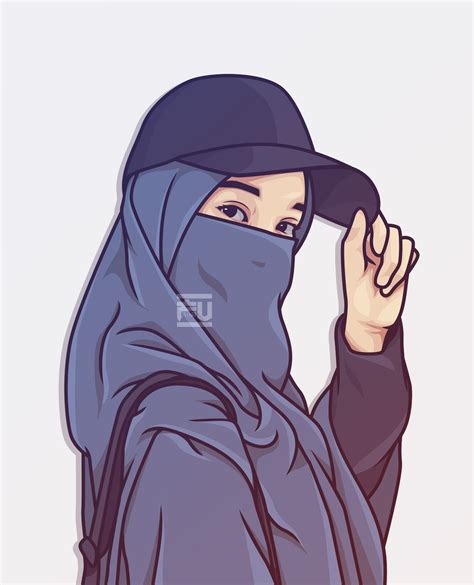 Hijab Vector Girls Cartoon Art Islamic Cartoon Cartoon Girl Images