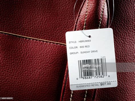 Price Tag On Leather Handbag High-Res Stock Photo - Getty Images