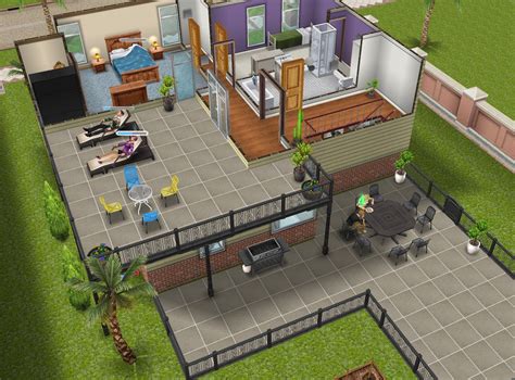 21 Foto Desain Rumah Modern The Sims Freeplay Kreatif Banget Deh