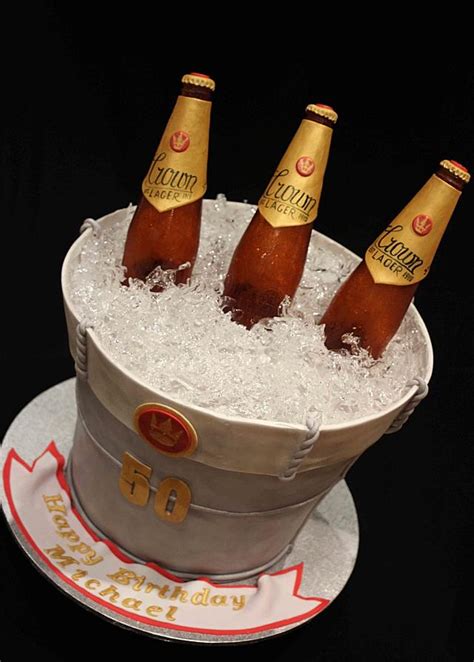 Ice Bucket And Beer Cake Decorated Cake By Bovale Cakes And Cakesdecor
