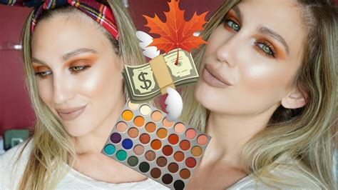 Affordable Fall Makeup Tutorial Jaclyn Hill Palette Youtube