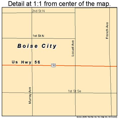 Boise City Oklahoma Street Map 4007300