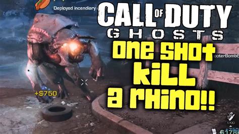 Kill A Rhino In 1 Bullet Glitch Call Of Duty Ghosts Extinction Mode