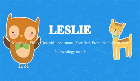 Leslie Name Meaning