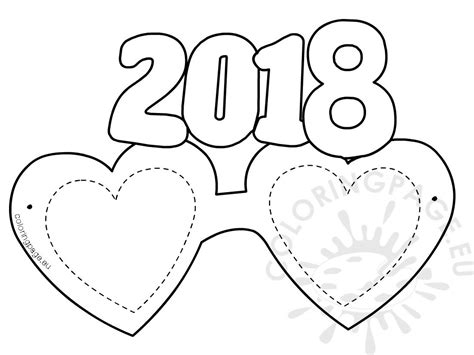 How to measure your frame size. Heart-Shaped Paper Eyeglasses 2018 - Coloring Page