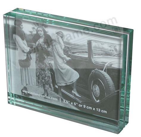 Clarity Glass Block Frame By Milano Series Picture Frames Photo Albums Personalized And