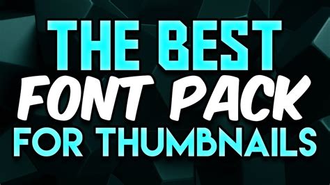 Best Youtube Thumbnail Fonts For Cool Scripts In Vrogue Co
