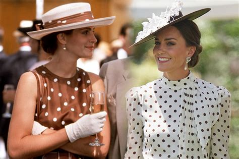 Kate Middletons Polka Dot Dress Nods ‘pretty Woman At Royal Ascot Footwear News