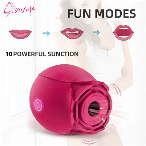 rose flower sucking vibrator for women clit sucker vaginal clitoral stimulate erotic sex toys
