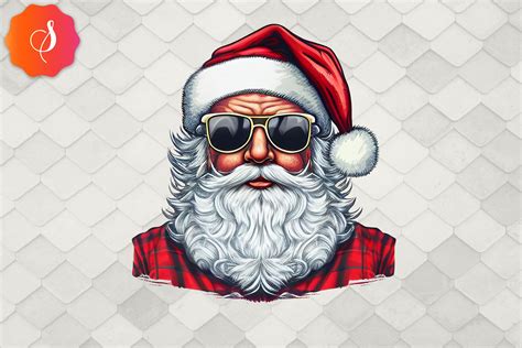 Funny Super Cool Santa Claus Christmas Graphic By Soirart · Creative