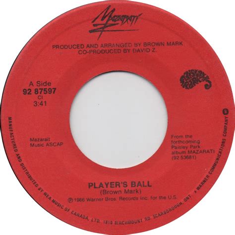 Mazarati Players Ball 1986 Vinyl Discogs