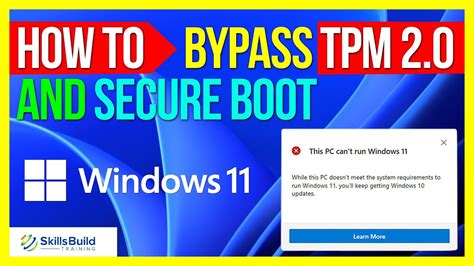 How To Bypass Secure Boot And Tpm 2 0 In Windows 11 How To Install