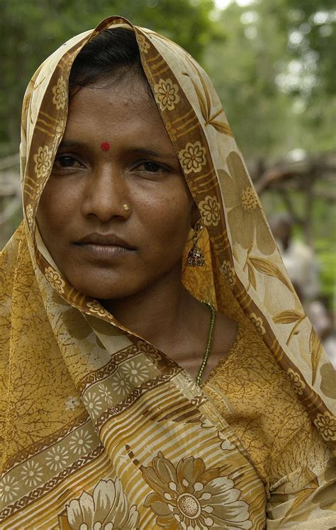 Gondi Woman Indian Face Indian People Diverse People