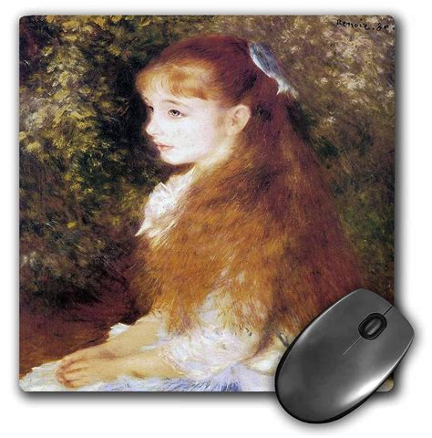 Mlle Irene Cahen Danvers By Pierre Auguste Renoir Mouse Pad 8 By 8