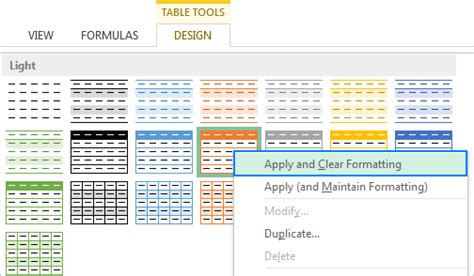 How To Change Excel Table Styles And Remove Table Formatting