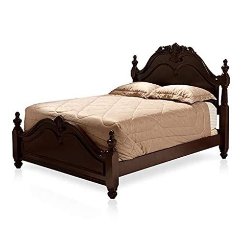 Furniture Of America Ruben Traditional Wood California King Poster Bed In Cherry King Poster