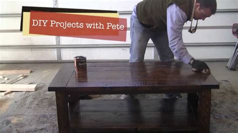 Diy projects with pete has plans and tutorials to get you fired up to create! How to distress a Farm Style Coffee Table - Episode 3, Part 2 - YouTube